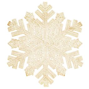 Килимок для сервірування столу Snowflake 38 см, золото HP-36327-13