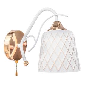 Бра направленного света настенное накладное классическое LK-607W/1 E27 WH/FG