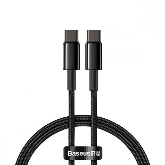 Кабель Baseus Tungsten Gold Type-C to Type-C 100W (1m)