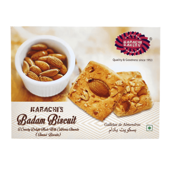 Печиво веганське мигдальне  Vegan Badam Biscuits 400г Karachi Bakery 8906074820785