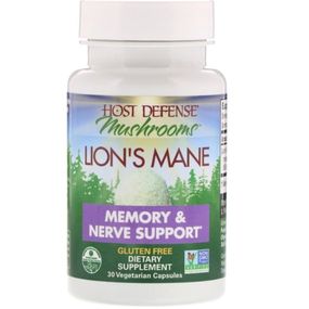 Комплекс для профілактики роботи головного мозку Fungi Perfecti Lion's Mane Memory & Nerve Support 30 Caps FPI-03161