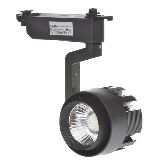 Світильник трековий поворотний LED KW-53/20W WW BK Brille 32-453