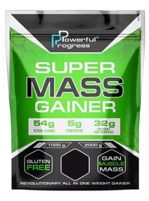 Гейнер Powerful Progress Super Mass Gainer 2000 g /20 servings/ Ice Cream