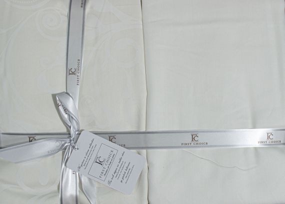 Постільна білизна First Choice Cotton Satin 200х220 Sweta White Євро | Зображення 2