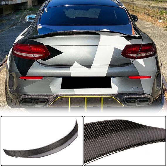 Cпойлер V5 (для купе 2015-2019, Карбон) для Mercedes C-сlass W205 рр | Зображення 1