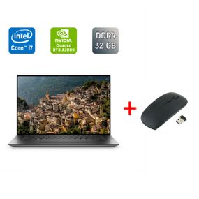 Мобильная рабочая станция Б-класс Dell Precision 5560 / 15.6" (1920x1200) IPS / Core i7-11800H (8 (16) ядер по 2.3 - 4.6 GHz) / 32 GB DDR4 / 512 GB SSD / Quadro RTX A2000, 4 GB GDDR6 / TouchID / Windows 11 б/у + Подарок Беспроводная мышь / USB