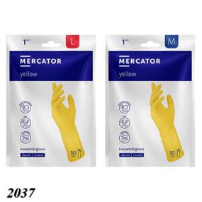 Рукавички латексні Mercator M/L, 1 пара