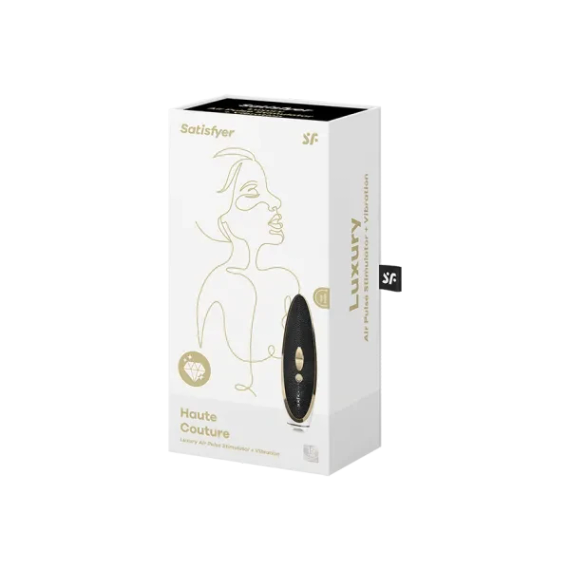 Вакуумный клиторальный стимулятор Satisfyer Luxury Haute Couture, черный sexstyle | Зображення 1