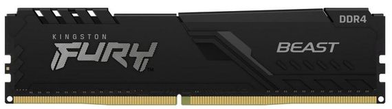 Память для ПК Kingston DDR4 3200 64GB KIT (32GBx2) Kingston Fury Beast (KF432C16BBK2/64)