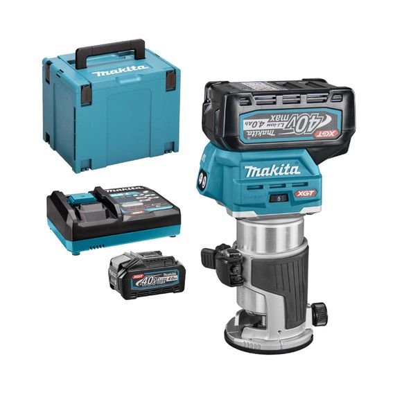Фрезер акумуляторний Makita RT001GM210 (6/8 мм, 10000-31000 хв-1, BL, XGT)