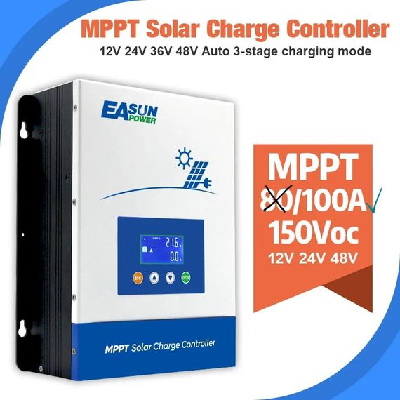 Контроллер заряду Easun Power mppt 100а 12/24/36/48в до 6000 ватт | Зображення 4
