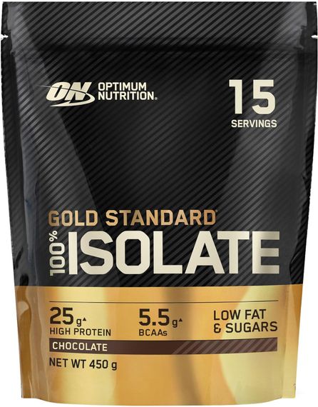 Протеїн Optimum Nutrition Gold Standard 100% Isolate 450 г, Chocolate