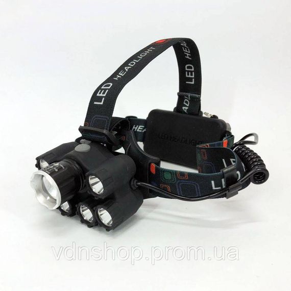 Фонарик на лоб Bailong BL-T78, Налобный светильник для работы в темноте, Фонарь для походов на лоб QT-98 | Зображення 4