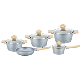 Набір каструль Benson BN-339 "Луска" (світлий)