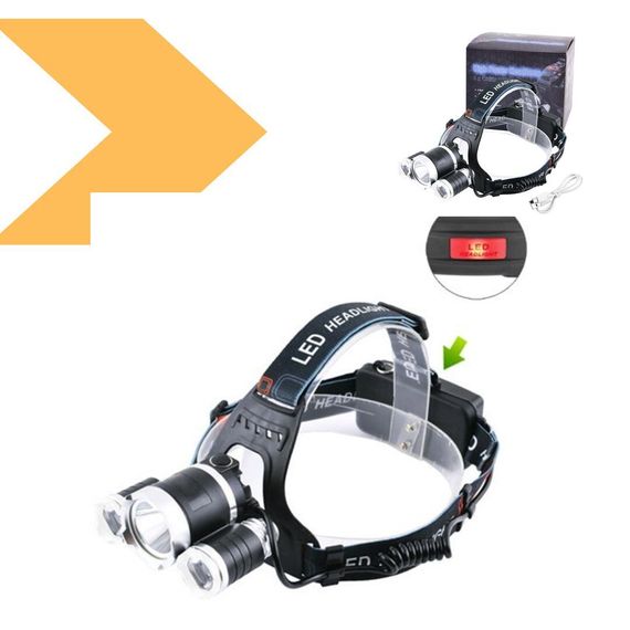 Налобний ліхтар з високой яскравістю 1500 люменів Police 3000-T6+2XPE (47471-3000_171) | Зображення 1