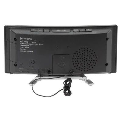 Настільний годинник Technoline WT460 Blue LED з радіо Black/Silver (DAS301824) | Зображення 3