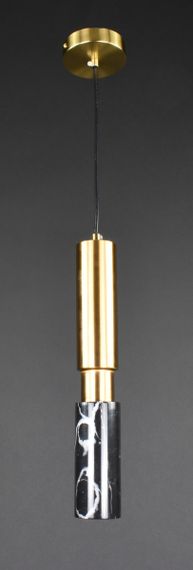 Люстра підвісна на 1 лампочку 27382 Латунь 45-150х10х10 см.