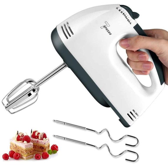 Ручной миксер с насадками 260W, 7 скоростей, SKOEDI HE-133 / Электрический миксер для кухни