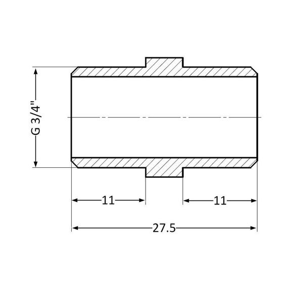 Ниппель Thermo Alliance Standart 3/4" НР SD4072020 | Зображення 1