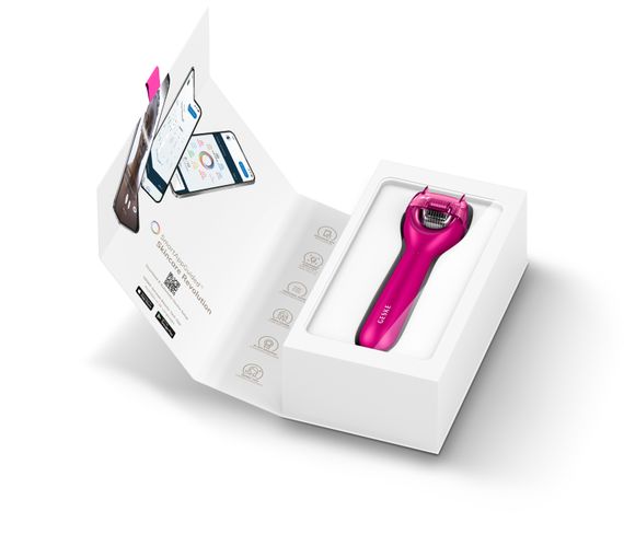 Електронний ролер для обличчя з мікроголками GESKE MicroNeedle Face Roller 9в1 magenta | Зображення 8