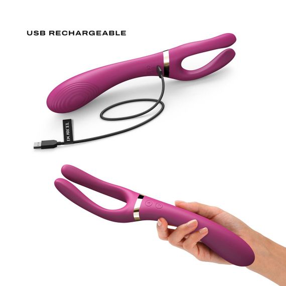 Вибратор-стимулятор Dorcel INFINITE JOY PLUM, многофункциональный, унисекс Sex Aura | Зображення 3