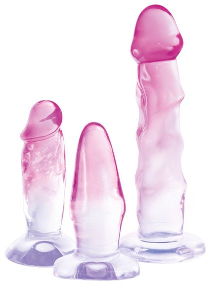 Набір анальних пробок - Crystal Clear Anal Training Set Sex Aura | Зображення 6