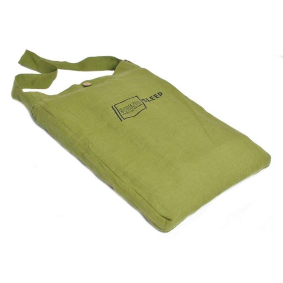 Комплект постельного белья SoundSleep Muse olive Stonewash лен Евро King 230х220 см оливковый (93254403) | Зображення 1