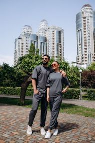 Футболка oversize графіт