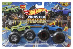 Подарочный набор 2 монстр-трака Хот Вилс Оригинал Hot Wheels Monster Trucks Rodger Dodger vs Poison Pinto