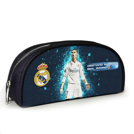Пенал школьный с принтом Криштиану Роналду 23х10х8 см детский для девочки,мальчика (3904)