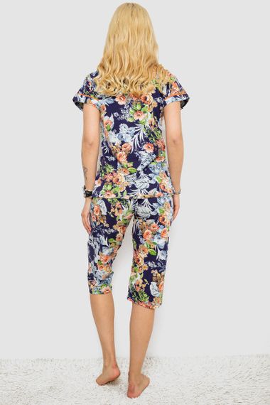 Піжама жіноча, колір синій, 243R19016 | Зображення 3