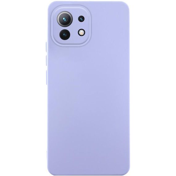 Чохол Silicone Cover Ummi Lakshmi Full Camera (AA) для Xiaomi Mi 11 Lite Бузковий / Dasheen