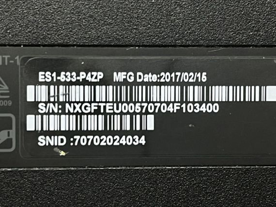 Ноутбук Acer Aspire ES1-533 / 15.6" (1366x768) TN / Intel Pentium N4200 (4 ядра по 1.1 - 2.5 GHz) / 4 GB DDR3 / 120 GB SSD / Intel HD Graphics 505 / WebCam б/в | Зображення 6