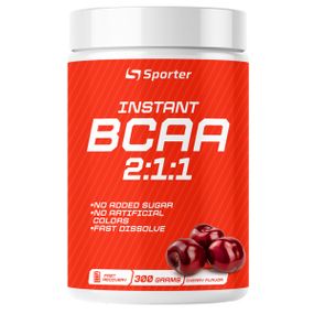 Амінокислота BCAA для спорту Sporter Instant BCAA 300 g /30 servings/ Cherry