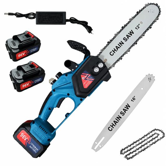 Акумуляторна ланцюгова пилка DOMOTEC Chain Saw 12″/16″ 96V