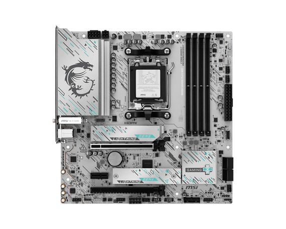 Материнcкая плата MSI B850M GAMING PLUS WIFI sAM5 B850 4xDDR5 M.2 HDMI DP WiFi BT mATX 911-7E66-001