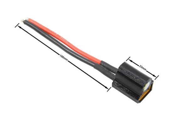 Силовий кабель 14AWG 100mm для контролерів ECS VTX FPV роз'єм XT60 з конденсатором 1000mF/35V 105C | Зображення 4