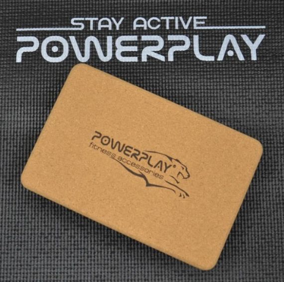Блок для йоги PowerPlay PP_4006 з пробкового дерева Cork Yoga Block (PP_4006_Cork) | Зображення 3