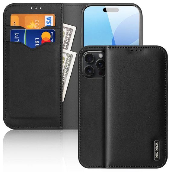 Чохол-книжка Dux Ducis Hivo для Apple iPhone 17 Pro Max (6.9") Black | Зображення 1