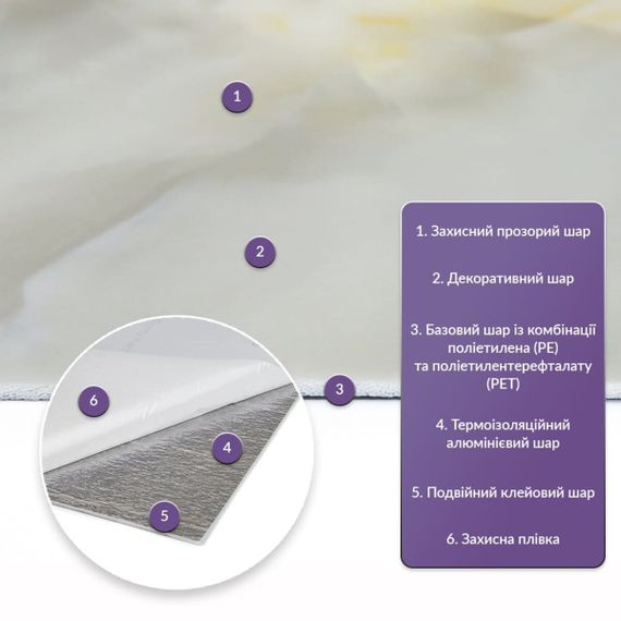 Самоклеюча стінова PET плитка у рулоні 600*3000*2mm (D) SW-00002430 | Зображення 1