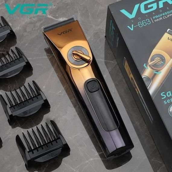 Машинка для стрижки волосся для чоловіків VGR V-663 Змінні насадки | Зображення 3