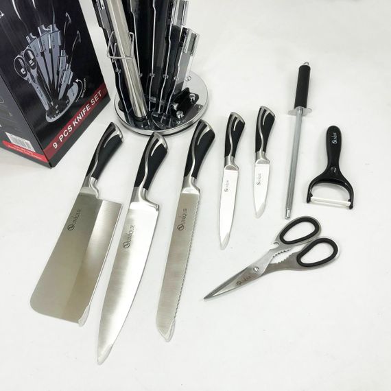 Поварской нож нержавеющая сталь UNIQUE UN-1834, Набор ножей для приготовления пищи, Набор ножей резаков JM-92 | Зображення 6