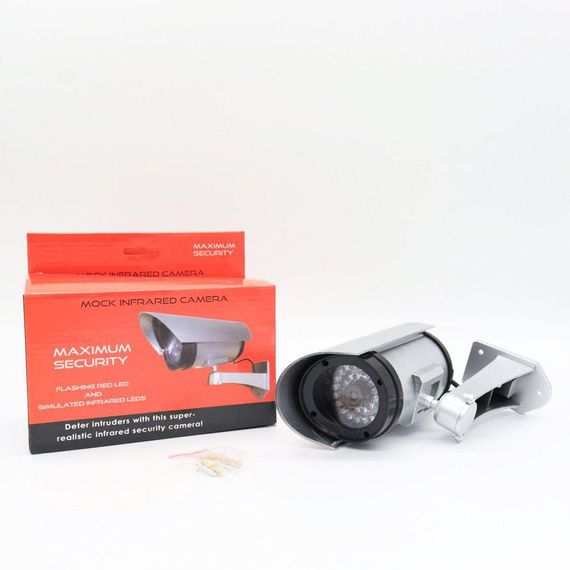 Муляж камери відеоспостереження з миготливим світлодіодом, на батарейках, MG-280 / Камера обманка з підсвіткою | Зображення 9