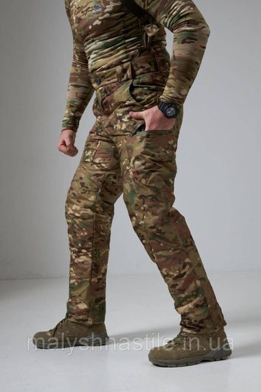 Тактичні зимові штани на підтяжках "Tactical WinterGuard Pro-X" мультикам | Зображення 1