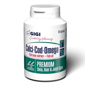 Вітамінно-мінеральний комплекс для суглобів, кісток та вовни собак та котів GiGi Calci-Cod-Omega 90 табл