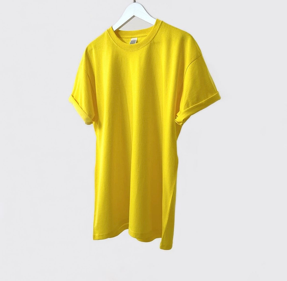 Мужская футболка классическая с коротким рукавом OW0001 цвет желтый размер XXL | Зображення 1