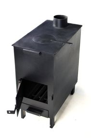 Печка-буржуйка с варочной поверхностью 7кВт, 620х290х530мм СИЛА