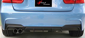 Задний диффузор DPT V-1 (для M Performance, Черный Глянец) для BMW 3 серия F-30/31/34 2012-2019 гг
