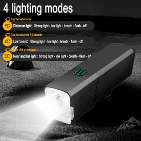 Велосипедний ліхтар передній на акумуляторі, Ліхтарик велоліхтар, Ліхтар для велосипеда з акумулятором IA-78