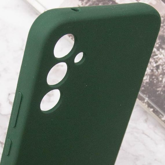 Чохол Silicone Cover Lakshmi Full Camera (AAA) with Logo для Samsung Galaxy A35 Зелений / Cyprus Green | Зображення 5